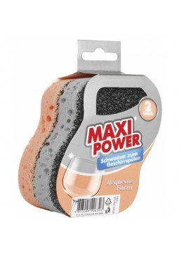 Губка для посуды MAXI POWER Удобная форма, 2 шт